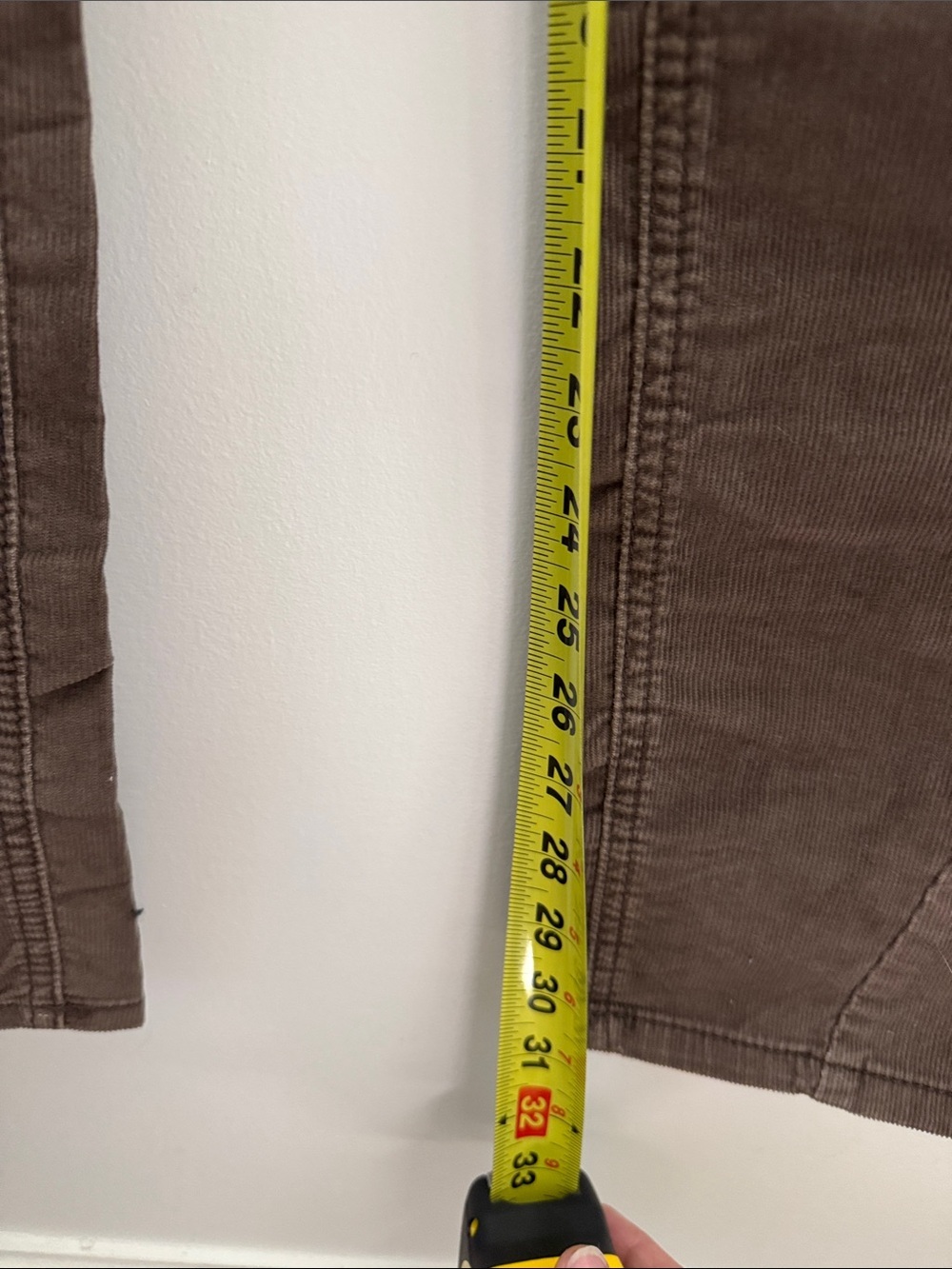 NWT Free People Corduroy Skinny Pants Brown Size 29 Stretch Ankle Jeans - Picture 7 of 9